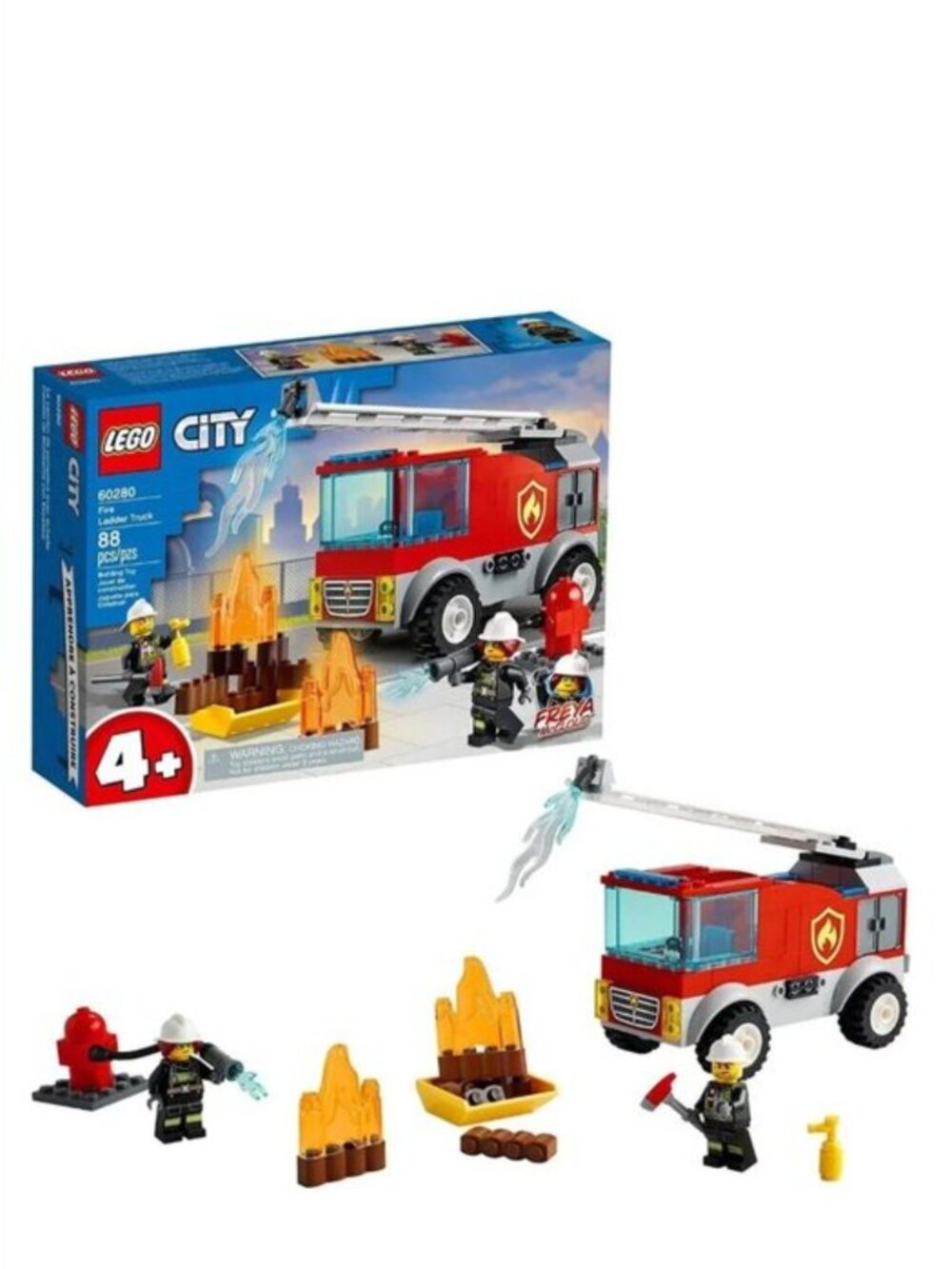 Lego City Fire Ladder Truck 60280 New In Box